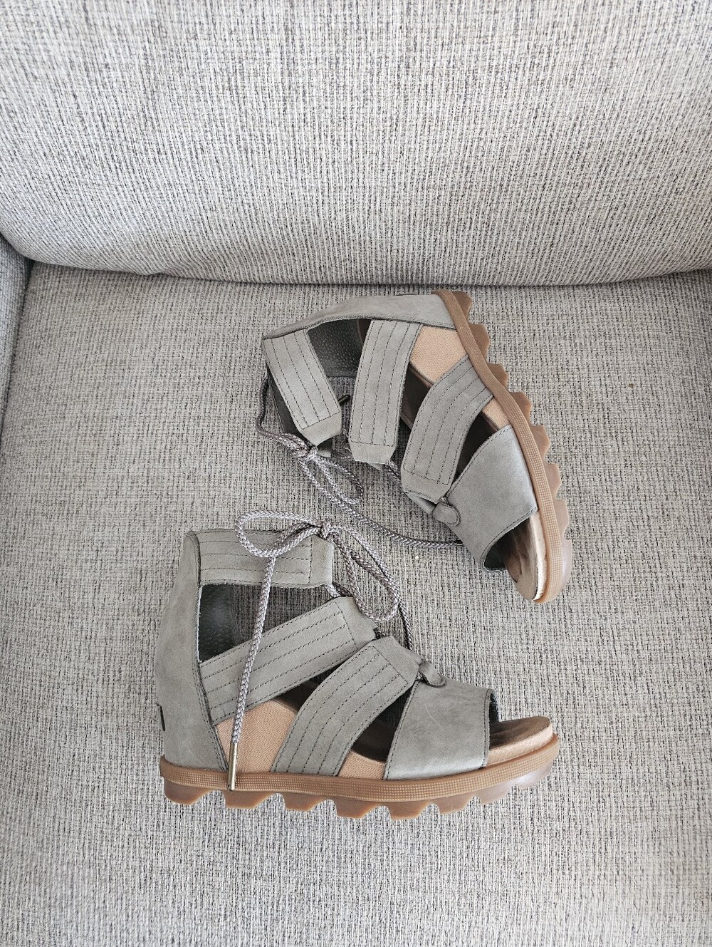Sorel Women's Joanie II Lace Wedge Sandal Size 7 - Picture 3 of 9